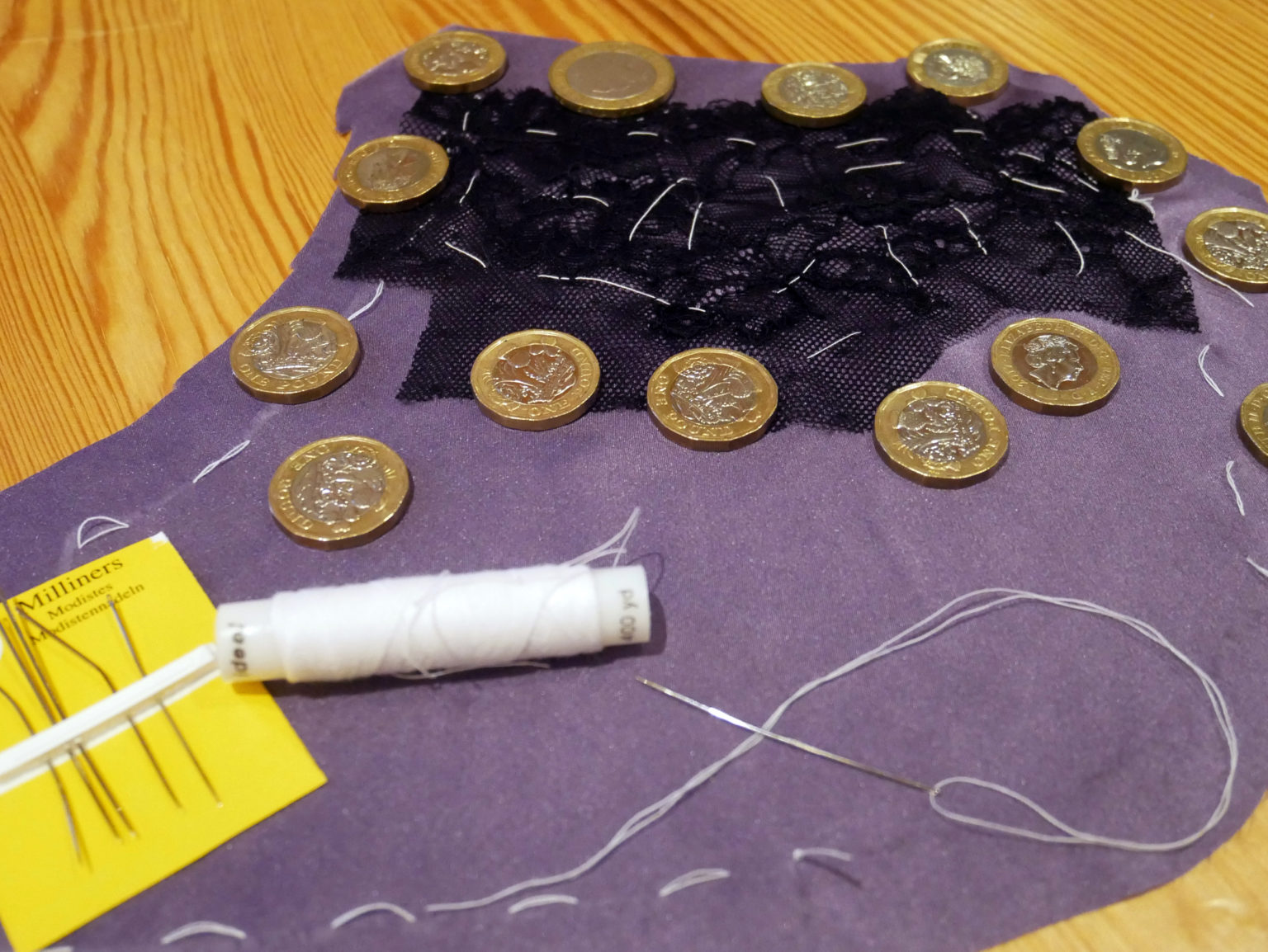 How to applique lace