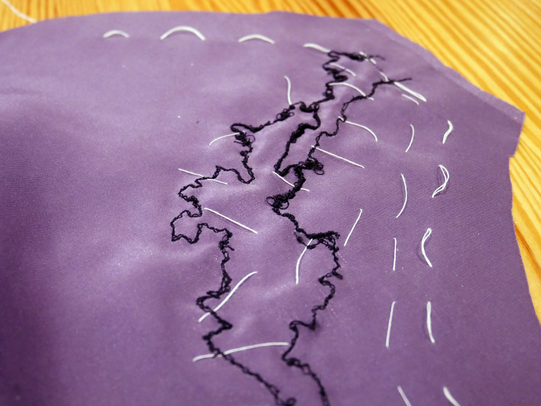 How to applique lace
